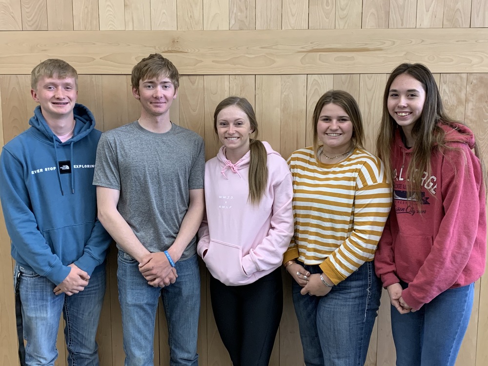 FBLA state Qualifiers; Kinton Goode, Matt Doherty, Talara Nittler, Ashton Elliott, and Emmalee Buhrle